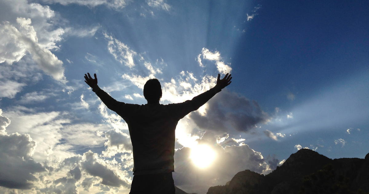 An invitation to connect with your higher self or with the divine.