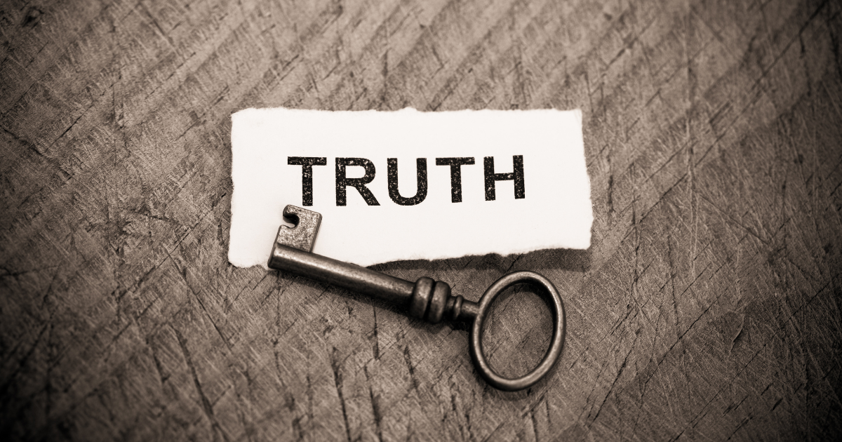 Stop living in denial; accept the truth 