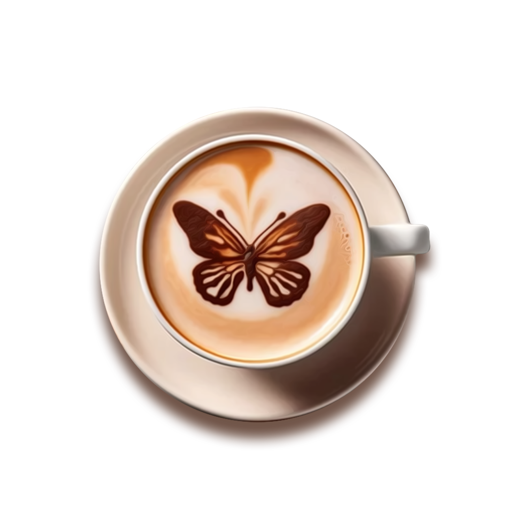 Butterfly with Broken Wings and Apple with Bite in its Cup Reading 