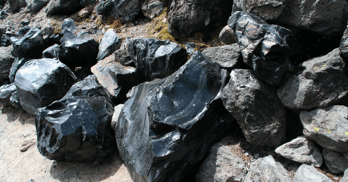 Black Lava and Angelite