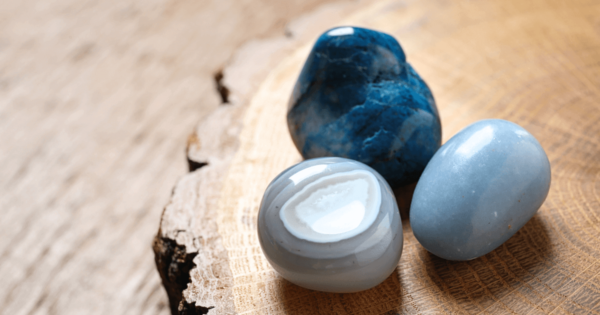 Black Lava and Angelite