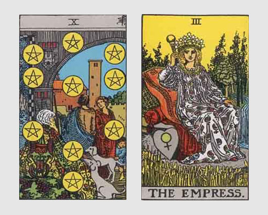 Your Message from The Empress Reversed and Ten of Pentacles Reversed ...
